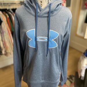 Under Armour Blue and Gray ColdGear Hoodie